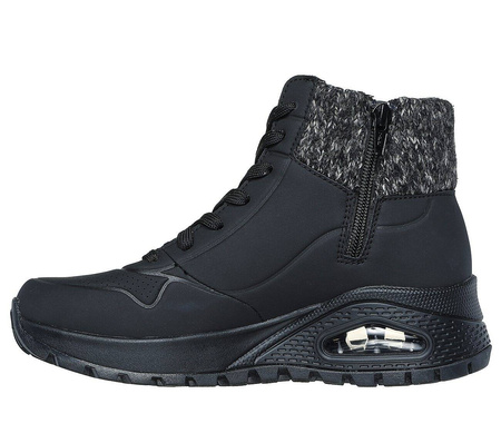 Buty sportowe damskie Skechers Uno Rugged Darling Daze wysokie czarne (167988-BLK)