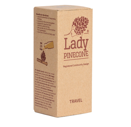 Zestaw Pani Szyszka VERTICAL TRAVEL 1 x Pani Szyszka + 1 mieszanka olejków eterycznych (LP-VERTICAL-TRAVEL)