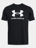 Wyprzedaż - Koszulka sportowa męska Under Armour Logo t-shirt treningowy czarny (1382911-001)