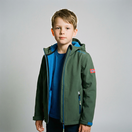 Kurtka softshell Trollkids Kids Trollfjord Jacket dla chłopca/dziewczynki (161-348)