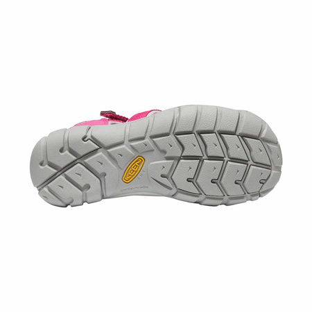 Wyprzedaż - Sandały dziecięce turystyczne na lato Keen Seacamp II CNX Very Berry/Dawn Pink różowe (KE-1022994)