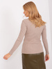 Wyprzedaż - Ciemnobeżowa bawełniana bluzka basic BASIC FEEL GOOD   (RV-BZ-9206.52P)