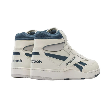 Sneakersy za kostkę męskie REEBOK BB 4000 II MID "VINTAGE CHALK" skórzane vintage beżowe (100032749)