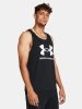 Koszulka bez rękawów męska UNDER ARMOUR treningowa czarna (57716/1382883-001)