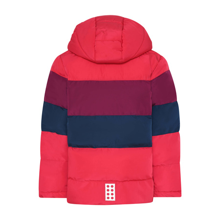 Wyprzedaż - Kurtka puchowa dziecięca Lego Wear LWJIPE 705 Jacket z odblaskami czerwona (22881-364)