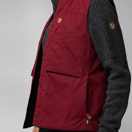 Kurtka puchowa ocieplana damska Fjällräven Singi Padded Vest W Bordeaux Red (F87175-347)