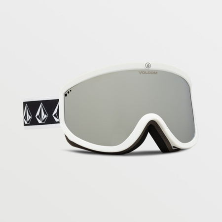 Gogle narciarskie damskie/męskie Volcom Footprints snowboardowe sportowe srebrne (VG0622116)