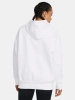 Bluza damska UNDER ARMOUR Essential Fleece Oversized z kapturem biała (1379495-100)