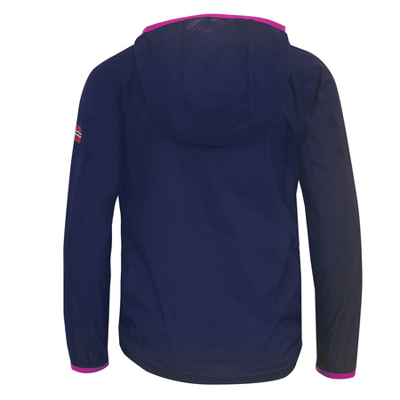 Kurtka przeciwdeszczowa dziecięca Trollkids Kids Fjell Running Jacket wiatrówka granatowa (909-114)