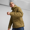 Wyprzedaż - Kurtka przeciwdeszczowa męska PUMA ESS HOODED PADDED JKT z kapturem wiatroszczelna brązowa (848938-93)