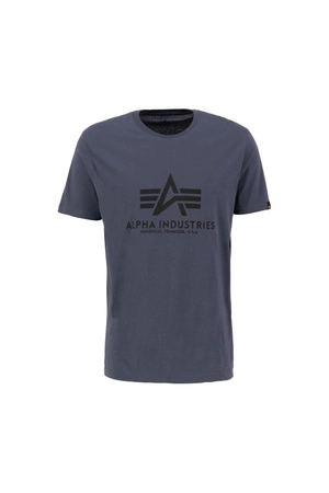 Koszulka męska Alpha Industries Basic T-Shirt z krótkim rękawem bawełniana szara (100501-412)