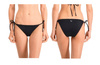 Wyprzedaż - Majtki kąpielowe damskie Puma Swim Women Side Tie Bikini Bottom 1P dół od bikini czarne (907691-05)
