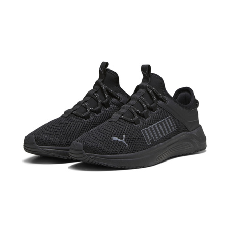 Wyprzedaż - Buty sportowe męskie Puma Softride Astro Slip Black Cool Dark oddychające czarne (378799-01)