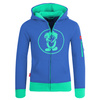 Bluza bawełniana dziecięca TrollKids Kids Sortland Jacket midnight blue/dark mint z kapturem niebieska (139-134)