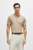 Koszulka Polo męska BOSS Pallas Dark Beige regular fit beżowa (50468301-255)