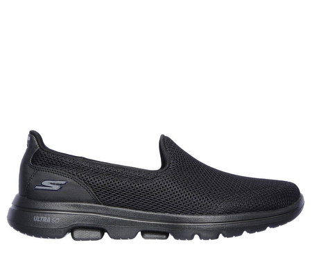 Tenisówki damskie sportowe półbuty Skechers GO WALK 5 czarne (15901-BBK)