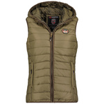 Bezrękawnik Geographical Norway VATIKA HOOD EO GIRL 233 brązowy dla dziweczynki (WW2008E/GNO-Storm)