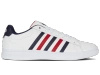 Męskie sneakersy K-Swiss COURT TIEBREAK II WHITE/PEACOAT/SAMBA RED-M (04413-983-M)