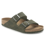 Klapki Birkenstock Arizona Vegan Microfaser Regular damskie-męskie Desert Dust Thyme na szeroką stopę wegańskie (1024550)