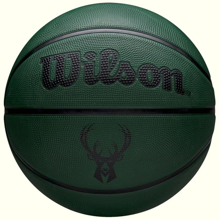 Piłka do koszykówki Wilson NBA Team Tribute Solid Milwaukee Bucks Ball WZ4025417XB