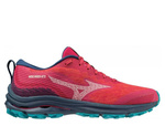 Buty Mizuno Wave Rider GTX W Czerwono-Turkusowe