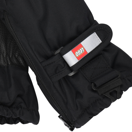 Wyprzedaż - Rękawice zimowe młodzieżowe/dziecięce Lego Wear Kid's Aripo 703 czarne (22871-995)