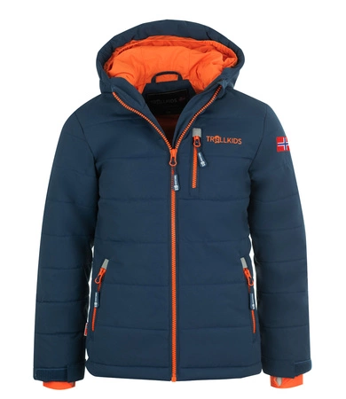 Kurtka narciarska dziecięca Trollkids Kids Hemsedal Snow Jacket XT z kapturem zimowa niebieska (513-142)