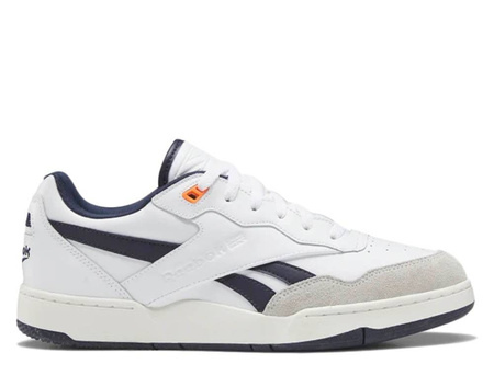 Sneakersy męskie skórzane Reebok BB 4000 II Basketball Ftwr White Vector Navy (IE6832)