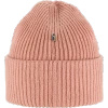 Czapka beanie damska/męska Fjällräven 1960 Logo Hat Dusty Rose wełniana zimowa różowa (F78142-300)