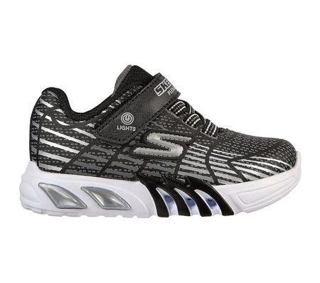 Wyprzedaż - Sneakersy dziecięce Skechers Infants' S Lights Flex-Glow Elite buty sportowe (400135N-BKGY)