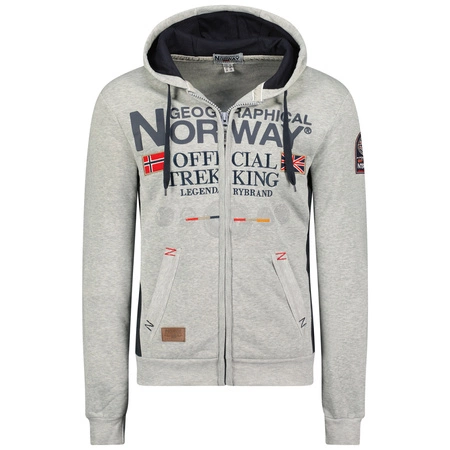 Bluza z kapturem męska Geographical Norway Gafont Men 007 dresowa szara (WW6208H/GN/Blended Grey)