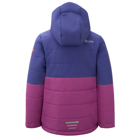 Kurtka zimowa dziecięca Trollkids Kids Hemsedal Snow Jacket XT ocieplana wodoodporna fioletowa (513-154)