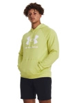 Bluza męska UNDER ARMOUR Rival Fleece Logo z kapturem limonkowa (1379758-743)