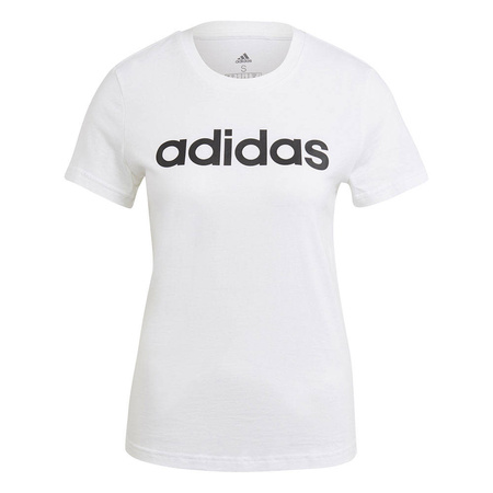 Koszulka damska biała adidas Essentials Slim Logo Tee (GL0768)