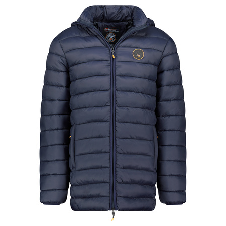 Kurtka męska Geographical Norway AMIGOBADGE LONG HOOD DB NAVY MEN 233 NAVY (WY8852H/GN-MARINE)