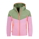 Kurtka wiatroszczelna wiatrówka  dziecięca dla chłopca/dziewczynki Trollkids Kids Sira Jacket pistachio green/wild rose/papaya (525-353)