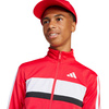 Dres dla dzieci adidas Seasonal Essentials Tiberio 3-Stripes Tricot czerwono-czarny (JI6214)