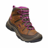 Buty trekkingowe damskie Keen Circadia wodoodporne outdoorowe skórzane brązowe (KE-1026765)