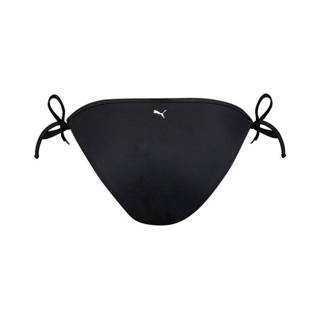 Wyprzedaż - Majtki kąpielowe damskie Puma Swim Women Side Tie Bikini Bottom 1P dół od bikini czarne (907691-05)
