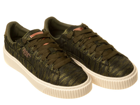 Buty damskie PUMA Basket Platform VR WMNS Zielone (364092-01)