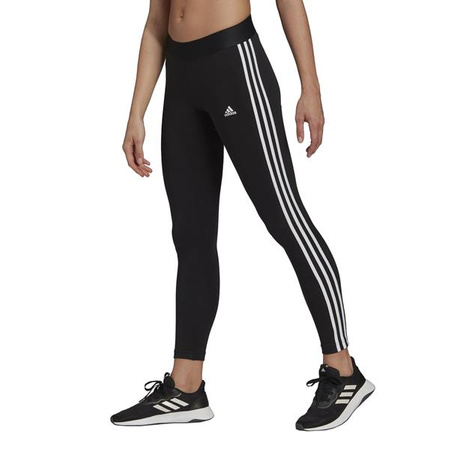 Legginsy treningowe damskie Adidas Performance W 3S 78 LEG z wysokim stanem na siłownię czarne (HG5879)