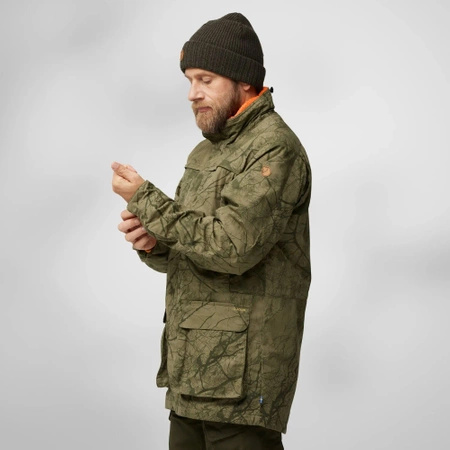 Kurtka ocieplana męska Fjällräven Barents 3 in 1 Hydratic Jacket M Green Camo (F12500158-626)