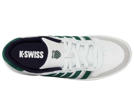 Męskie sneakersy K-Swiss COURT PALISADES RAIN FOREST/WHITE/WHITE-M (06931-330-M)