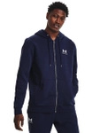 Bluza męska UNDER ARMOUR Essential Fleece Full-Zip rozpinana granatowa (1373881-410)