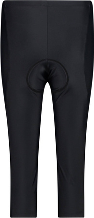 Wyprzedaż - Spodenki rowerowe damskie CMP Woman Bike 3/4 Pant czarne (3C55606T/U901)