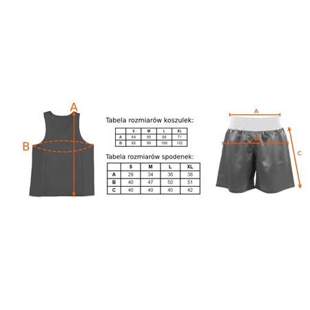 Strój startowy dwustronny BOXFIT M BFK-01 (BFK-01)