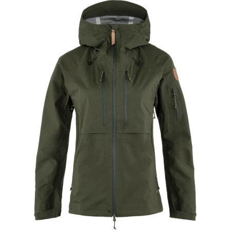 Kurtka softshell damska Fjällräven Keb Eco-Shell Jacket W Deep Forest (F89600-662)