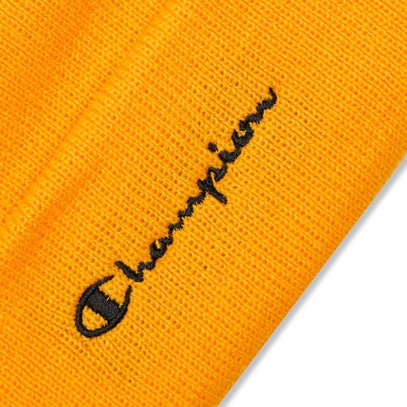 Czapka zimowa męska Champion Legacy BEANIE CAP ciepła żółta (804671YS113)