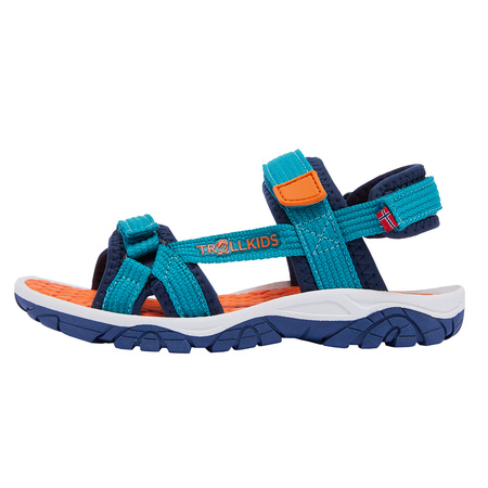 Sandały sportowe dziecięce dla chłopca/dziewczynki Trollkids Kids Oslofjord Sandal lake blue/bright orange (268-190)