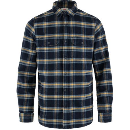 Koszula z długim rękawem męska Fjällräven Övik Heavy Flannel Shirt M Dark Navy-Buckwheat Brown (F82978-555-232)